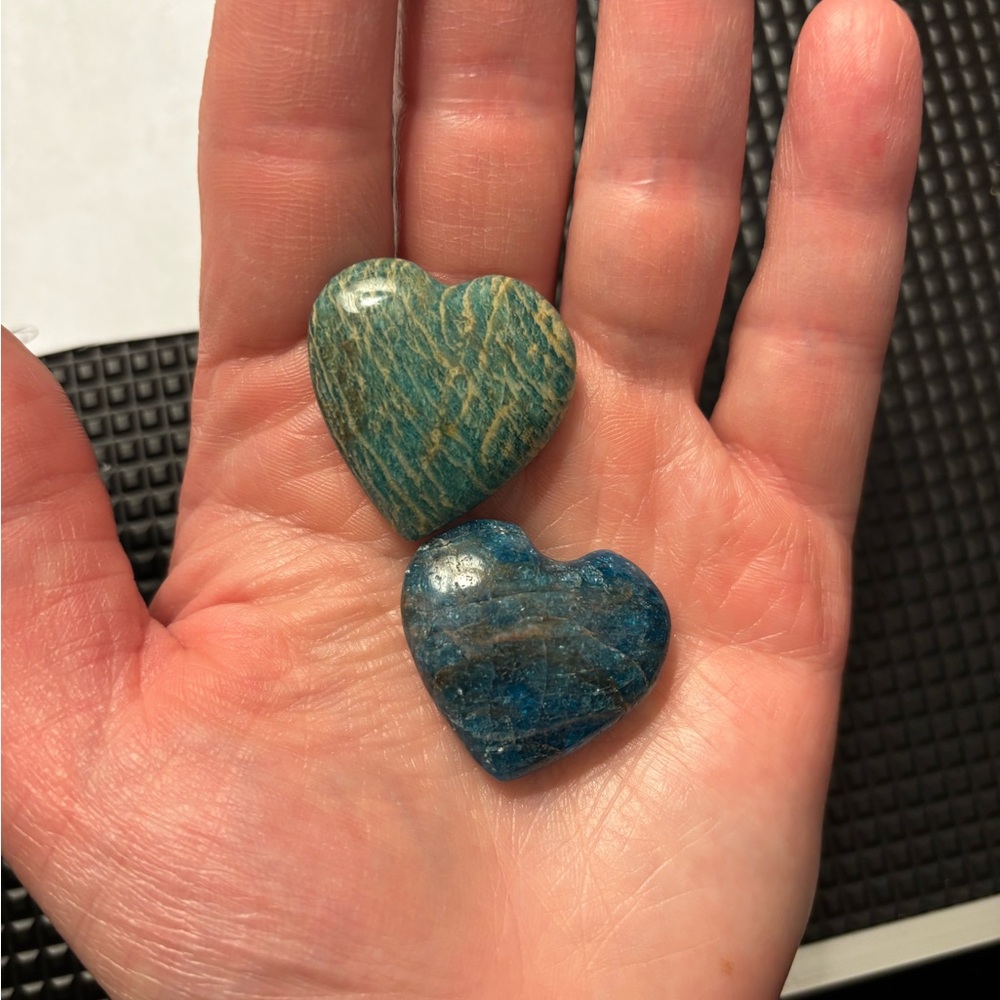 Pair of Heart-Shaped Crystals